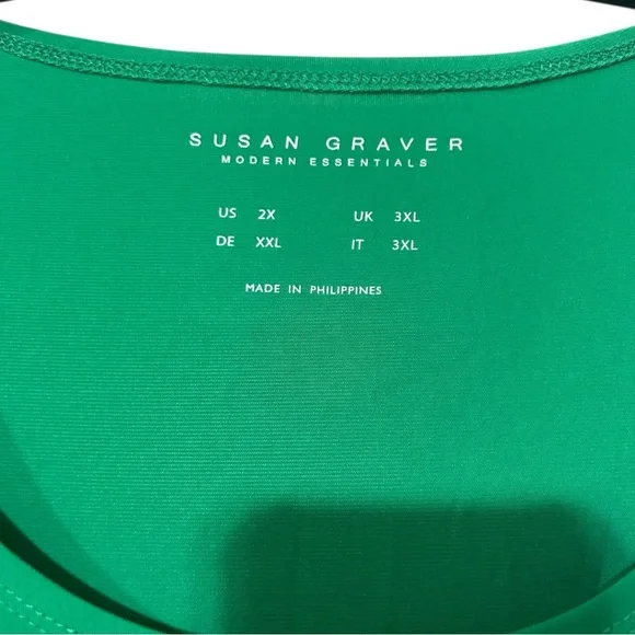 Susan Graver Emerald Scoop Neck Tunic - Picture 3 of 3